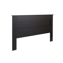 King Flat Panel Headboard, Black