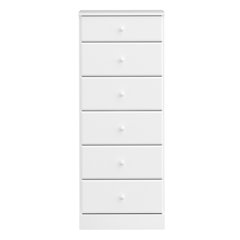Astrid 6-Drawer Tall Chest, White