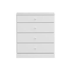 Astrid 4-Drawer Dresser, White