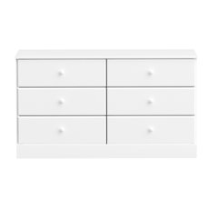 Astrid 6-Drawer Dresser, White