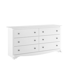 White Monterey 6 Drawer Dresser