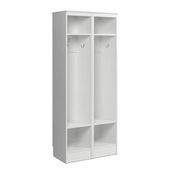 Narrow Entryway Organizer, White - Set of 2