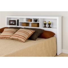 White King Bookcase Headboard