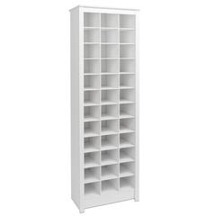 Space-Saving Shoe Storage Cabinet, White