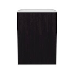 Froid Bathroom Vanity, 1 Door, 3 shelves, Black Wengue