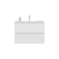 Depew Bathroom Vanity, 2 Drawers, White