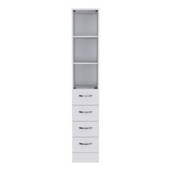 2 Piece Bathroom Set,  Magna Linen Cabinet +  Savona Medicine Cabinet , White