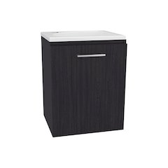 Bothell Bathroom Vanity, 1 Door, Black Wengue