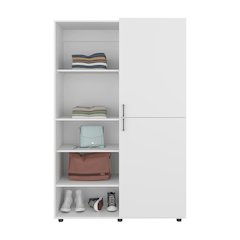 Brewster Wardrobe, 2 Doors, 6 Legs, 7 Shelves, White