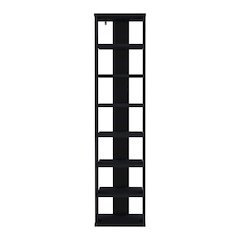 Glacier Shoe Rack, 7 Shelves, Black