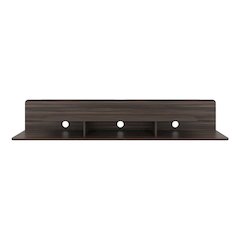 Eudora TV Stand, 2 Shelves, Dark Brown
