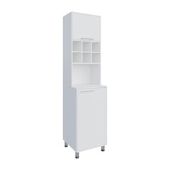 Ashford Kitchen Pantry, 2 Doors, 4 Legs, 6 Shelves, White