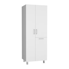 Scranton Storage Cabinet, 2 Doors, 1 Drawer, 3 Shelves, 4 Legs, White