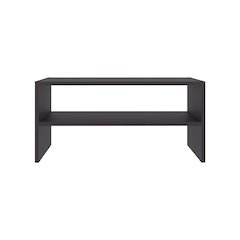 Landis Shoe Organizer, 2 Shelves, Black Wengue