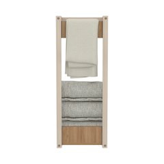 Ambia Wall Tower Rack, Natural Oak