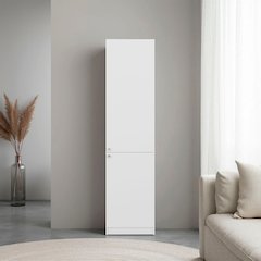 Butte Tall Bookcase 71" H with 2 Doors, Five Interior Shelves, White