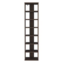 Glacier Shoe Rack, 7 Shelves, Gray Walnut