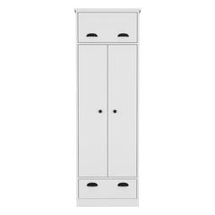 Tifton Armoire with Hinged Drawer, 2-Doors and 1-Drawer, White