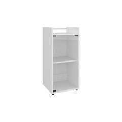 Boon Minibar Cabinet, 1 Glass Door, 3 Shelves, White
