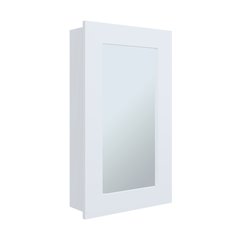 Kiana Medicine Cabinet, 1 Door, 3 Shelves, 25.70" H, 1 Mirror, White