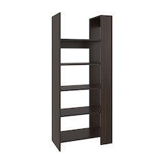 Newtok Bookcase, 5 Shelves, Dark Walnut