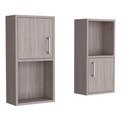 Eak 24" H 2 Pcs Wall Mounted Bathroom Medicine Cabinet