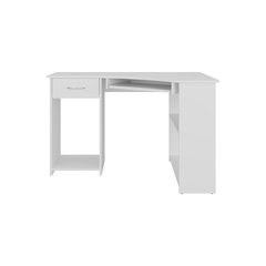 Sturgeon Corner Desk, 2 Drawers, 3 Shelves, White
