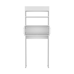 Atlas Over The Toilet Cabinet with Two Shelves and Double Door, White