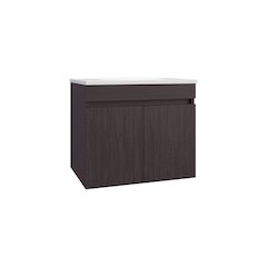 Tarentum Bathroom Vanity, 2 Doors, 2 Shelves, Black Wengue