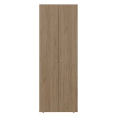 Ghent Armoire, 2 Doors, 4 Shelves, Natural Oak  / White