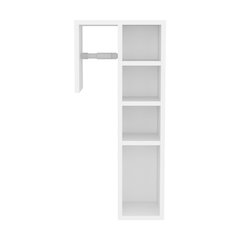 Delco Storage Cabinet, 4 Shelves, White
