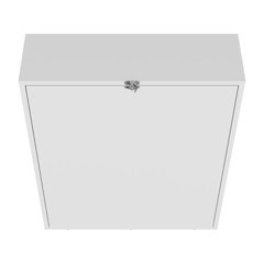 Stovall Folding Table, 4 Shelves, White