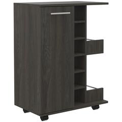 Magda Bar Cart Dark Walnut