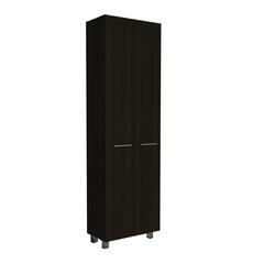 Tunez Pantry Cabinet Black (2C) Wengue