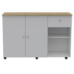 Syros Kitchen Island Cart White