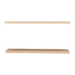 Pantego Floating Shelves with 1 Shelf, Light Pine