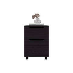 Keota Nightstand, 1 Drawer, 4 Legs, Black