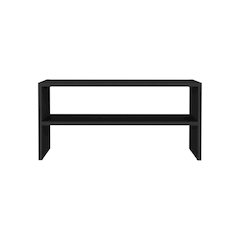 Ferry Shoe Rack with 2 Shelves, Black