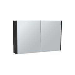 Cantwell Medicine Cabinet with 2 Doors, 3 Shelves, 2 Mirrors, Black