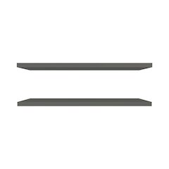 Pantego Floating Shelves with 1 Shelf, Matt Gray