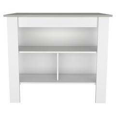 Delos Kitchen Island White - Ibiza - Marble