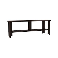 Alderton TV Stand, 2 Shelves, Dark Oak