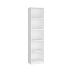 Vinton XS Bookcase Compact Bookshelf with Multiple Shelves, White -Office