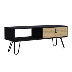 Mosby Coffee Table with Modern Hairpin Legs Design and Drawer