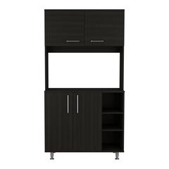 Malta Kitchen Pantry Cabinet Black