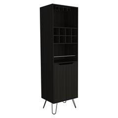 Zamna H Bar Cabinet-Black Wengue