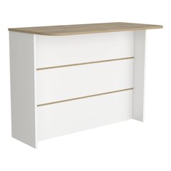 Britton kitchen Island with Two-Tier Storage Shelf and Ample Workstation