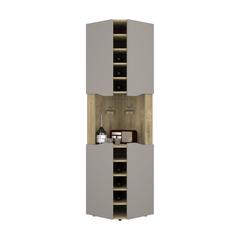 DEPOT E-SHOP Mecca Corner Bar Cabinet