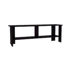 Alderton TV Stand, 2 Shelves, Black Wengue