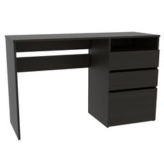 Kenai 3 Drawers Computer Desk Black Wengue